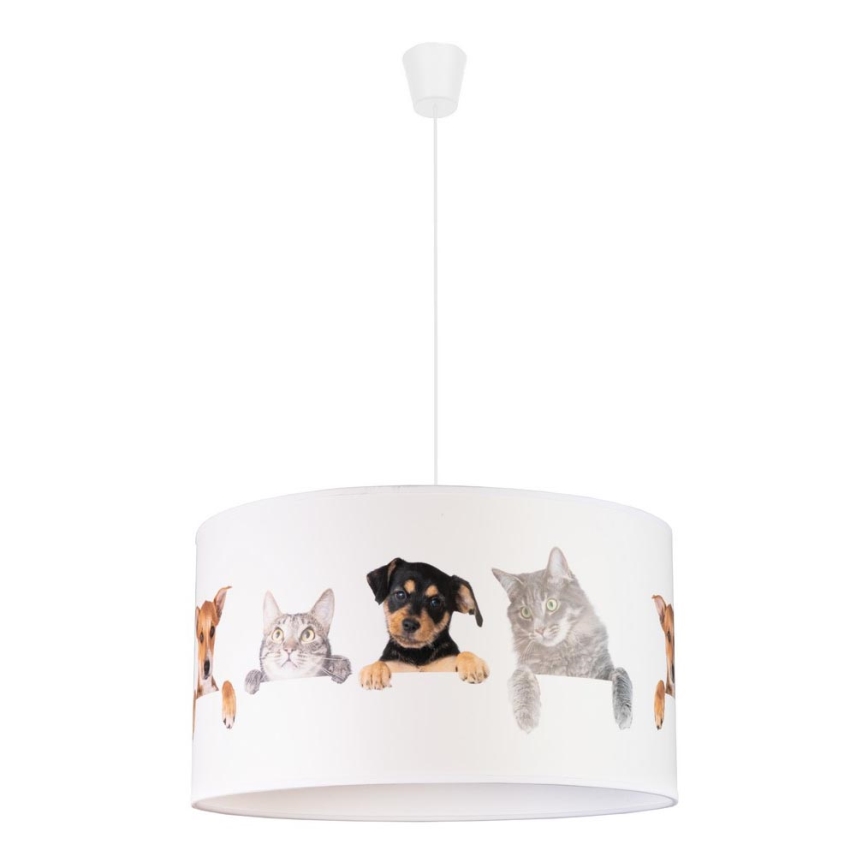 Duolla - Pendellampe til børn PRINT M 1xE27/40W/230V diameter 35 cm dyr