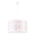 Duolla - Pendellampe til børn PRINT M 1xE27/40W/230V diameter 35 cm dyr