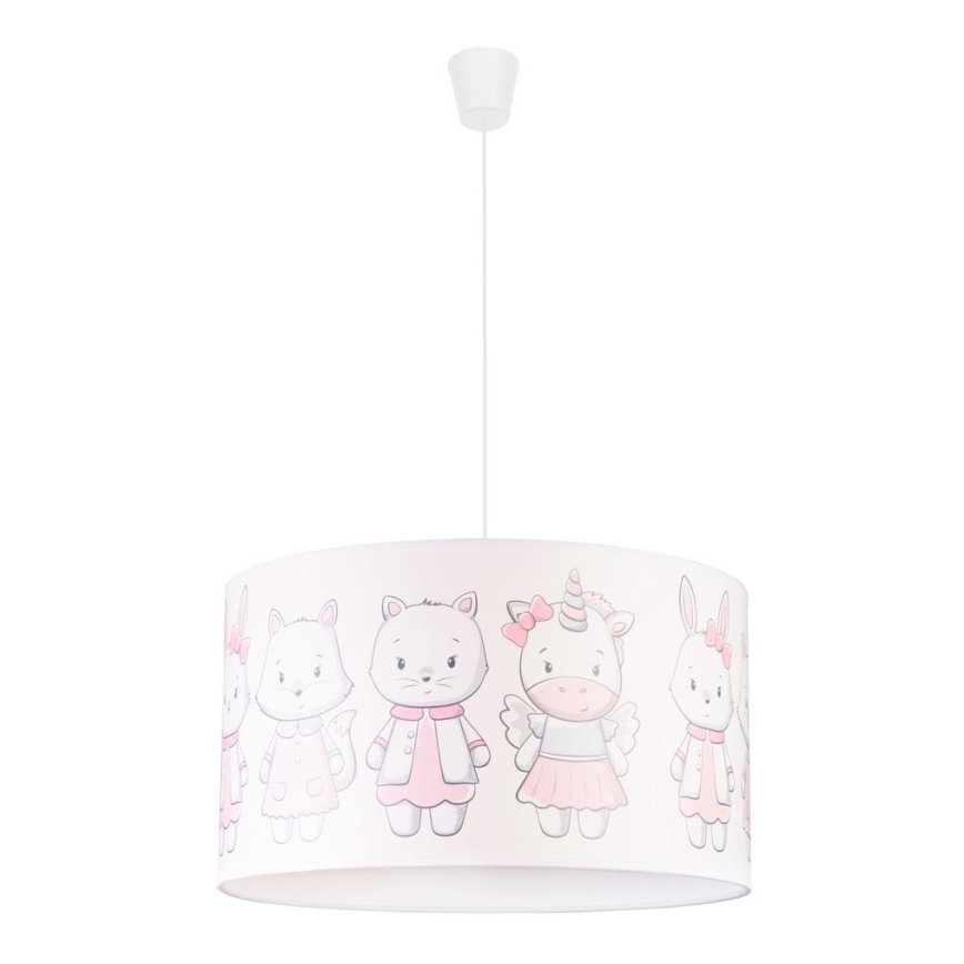 Duolla - Pendellampe til børn PRINT M 1xE27/40W/230V diameter 35 cm dyr
