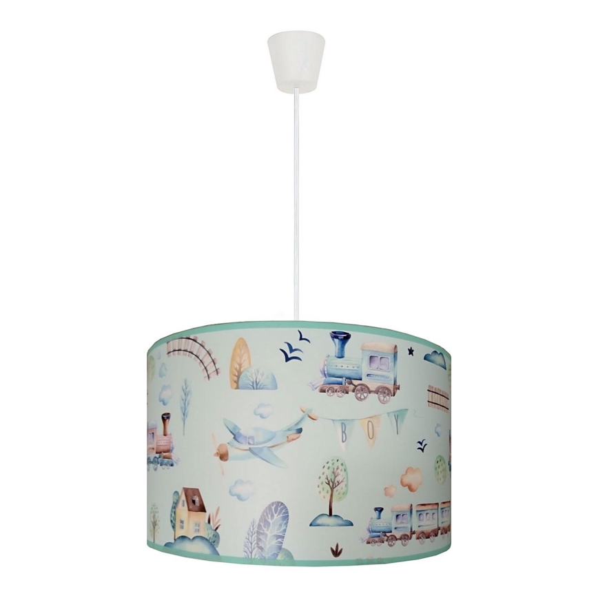 Duolla - Pendellampe til børn TRAIN 1xE27/15W/230V diameter 35 cm