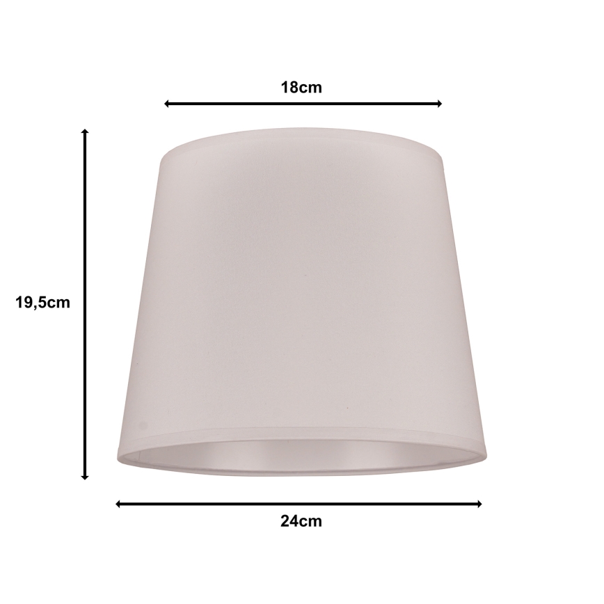 Duolla - Lampeskærm til bordlampe CLASSIC M E27 pr. 24 cm hvid
