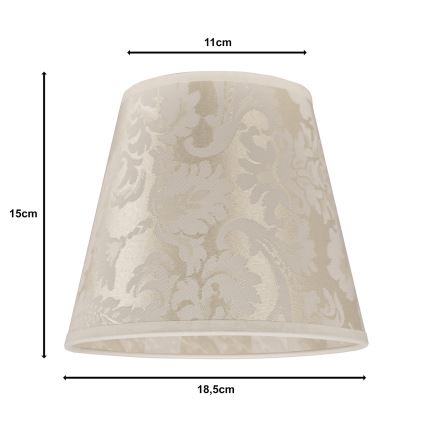 Duolla - Lampeskærm til bordlampe SOFIA XS E14 pr. 18,5 cm beige