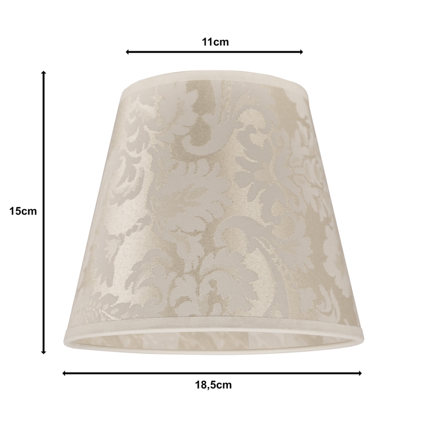 Duolla - Lampeskærm til bordlampe SOFIA XS E14 pr. 18,5 cm beige