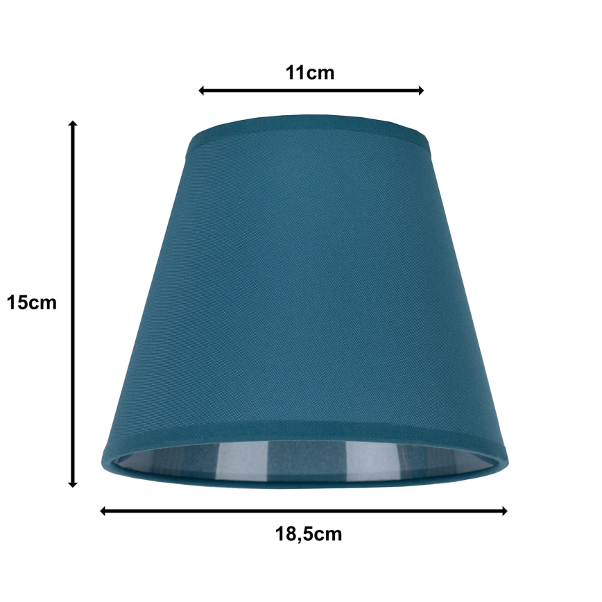 Duolla - Lampeskærm til bordlampe SOFIA XS E14 pr. 18,5 cm turkis