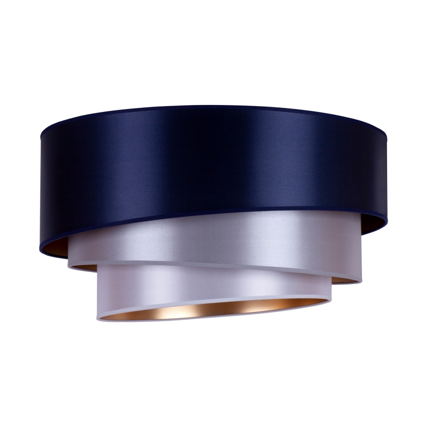 Duolla - Stropní svítidloTRIO 3xE27/15W/230V diameter 60 cm blå/sølvfarvet/kobberfarvet