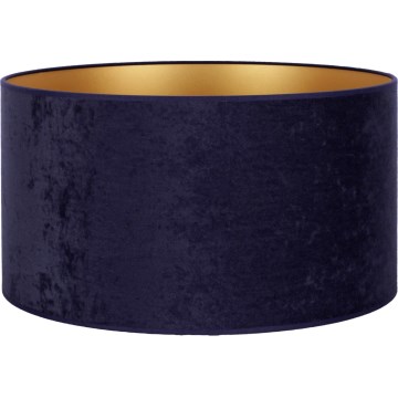 Duolla - Universal lampeskærm VELVET E27 Ø 35 cm blå/guld