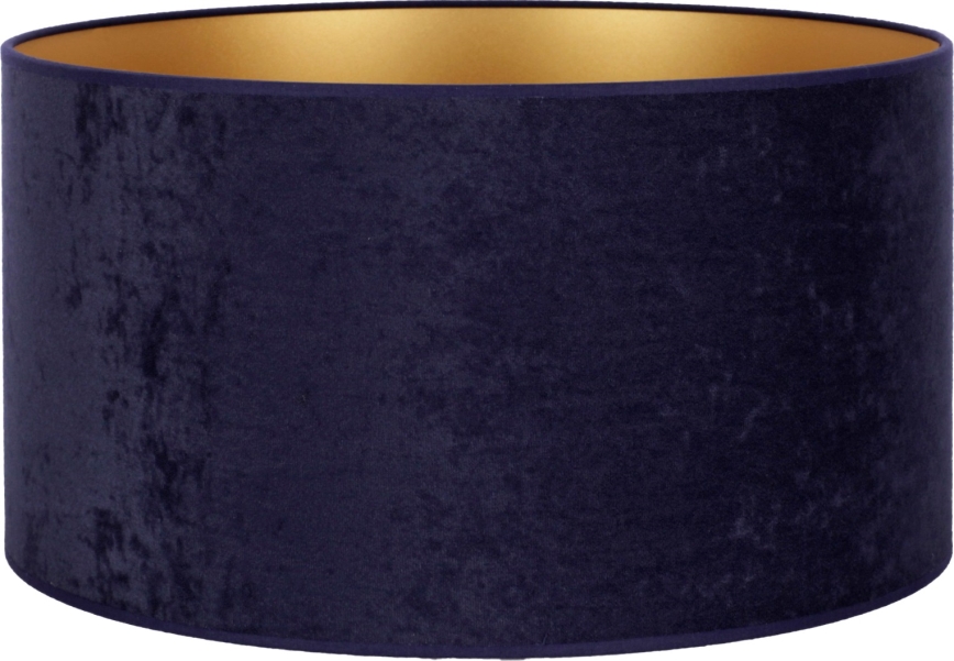 Duolla - Universal lampeskærm VELVET E27 Ø 35 cm blå/guld