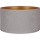 Duolla - Universal lampeskærm VELVET E27 Ø 35 cm grå/guld