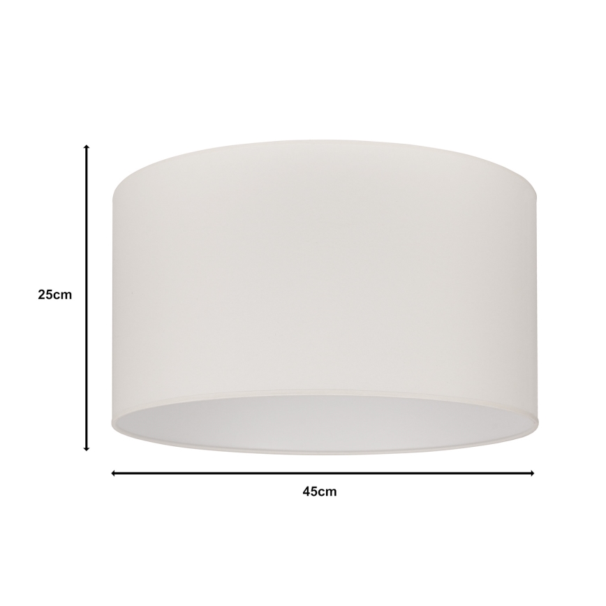 Duolla - Universel lampeskærm ROLLER E27 diameter 45 cm cremefarvet
