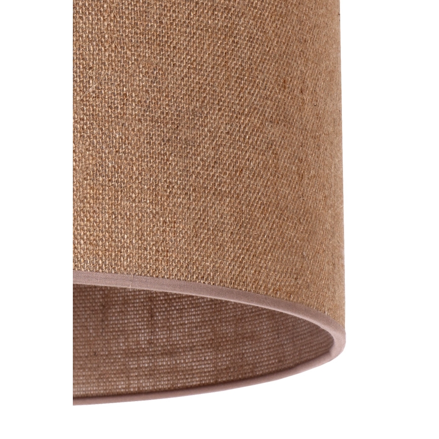 Duolla - Universel lampeskærm ROLLER E27 diameter 50 cm brun