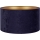 Duolla - Universel lampeskærm VELVET E27 diameter 35 cm blå/guldfarvet