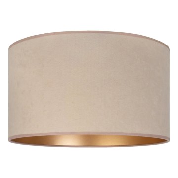 Duolla - Universel lampeskærm VELVET til E27, Ø 35 cm, beige/guld