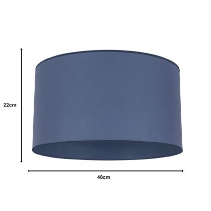 Duolla - Universel lampshade ROLLER E27 diameter 40 cm blå
