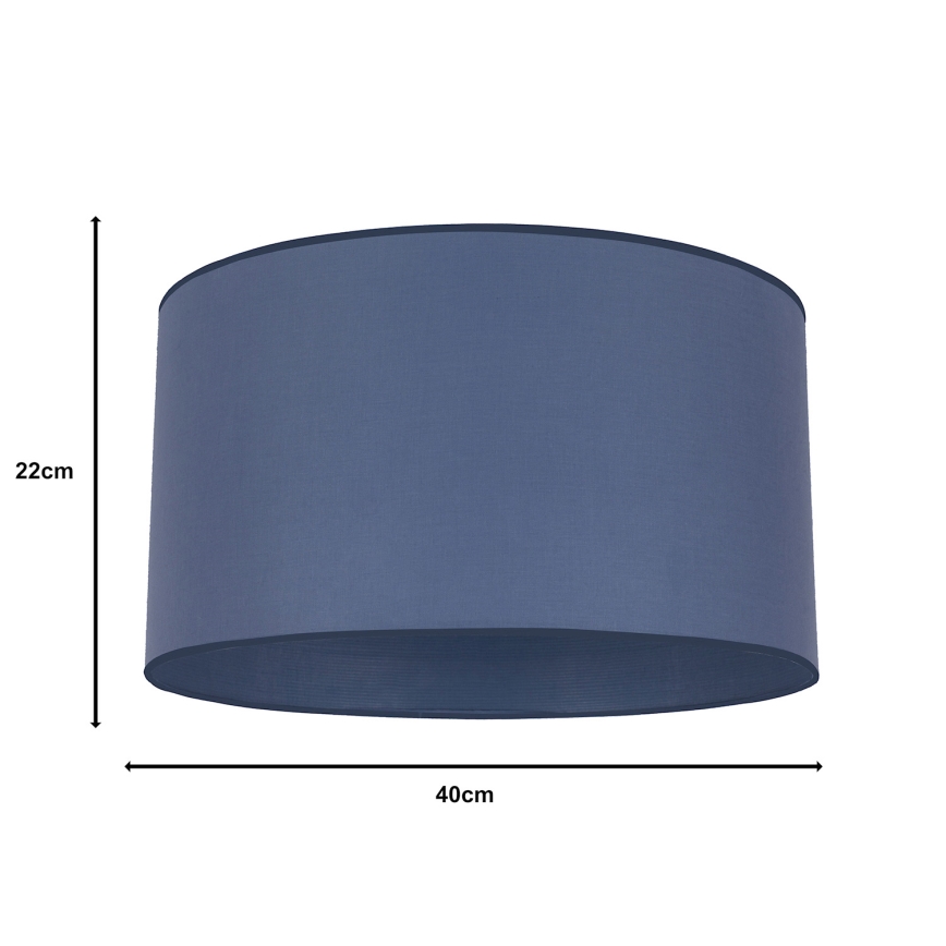 Duolla - Universel lampshade ROLLER E27 diameter 40 cm blå