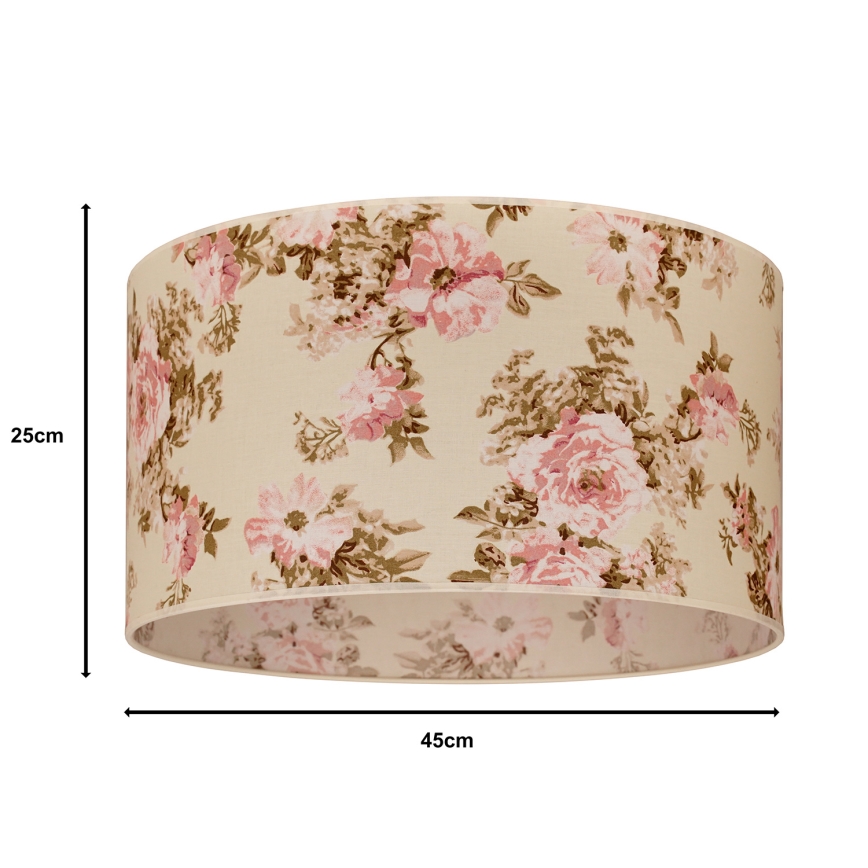 Duolla - Universel lampshade ROLLER E27 diameter 45 cm rose