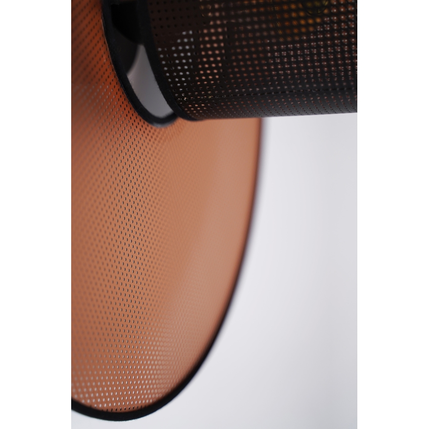 Duolla - Væglampe TOKYO SHINY 1xE27/15W/230V diameter 50 cm kobber/sort