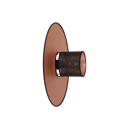 Duolla - Væglampe TOKYO SHINY 1xE27/15W/230V diameter 50 cm kobber/sort