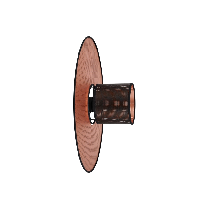 Duolla - Væglampe TOKYO SHINY 1xE27/15W/230V diameter 50 cm kobber/sort