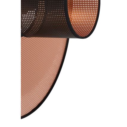 Duolla - Væglampe TOKYO SHINY 1xE27/15W/230V diameter 50 cm kobber/sort