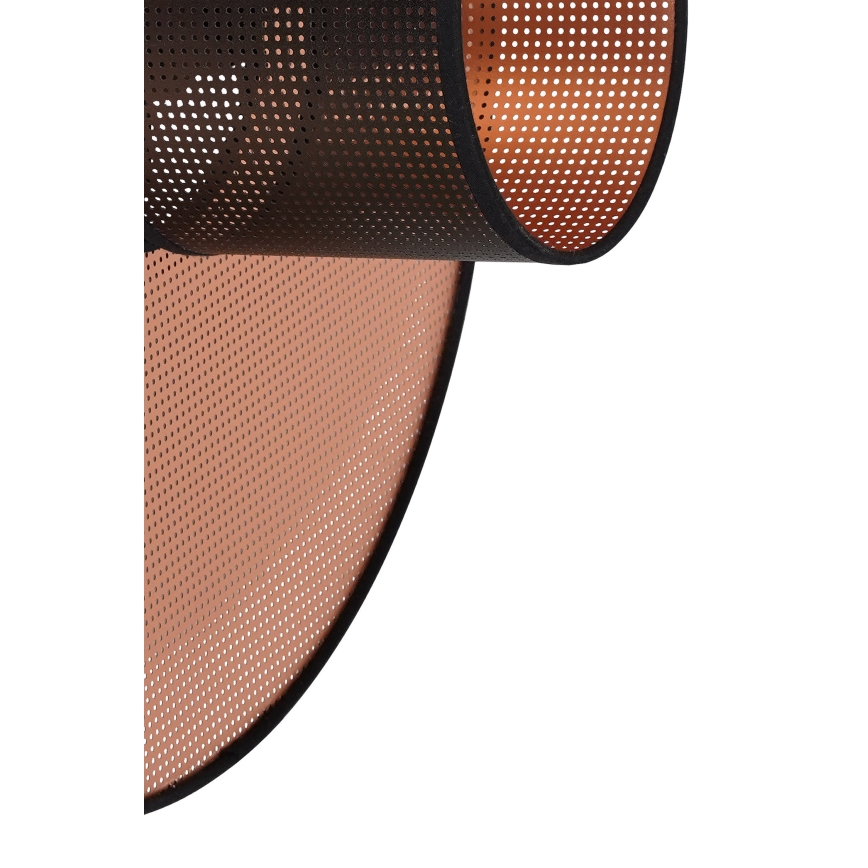 Duolla - Væglampe TOKYO SHINY 1xE27/15W/230V diameter 50 cm kobber/sort