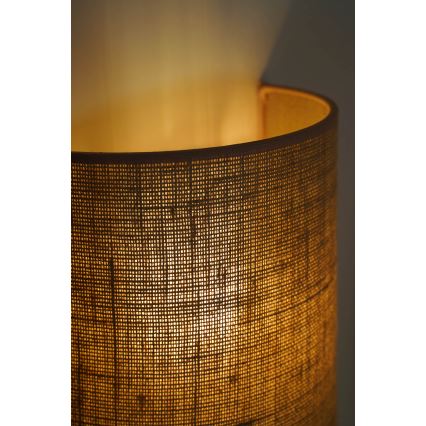 Duolla - Væglampe YUTE 1xE27/15W/230V diameter 20 cm brun