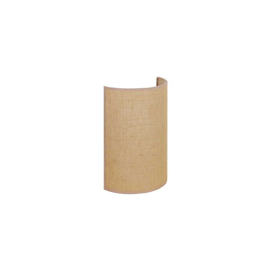 Duolla - Væglampe YUTE 1xE27/15W/230V diameter 20 cm brun