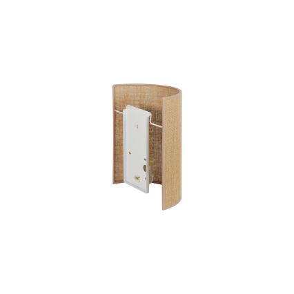 Duolla - Væglampe YUTE 1xE27/15W/230V diameter 20 cm brun