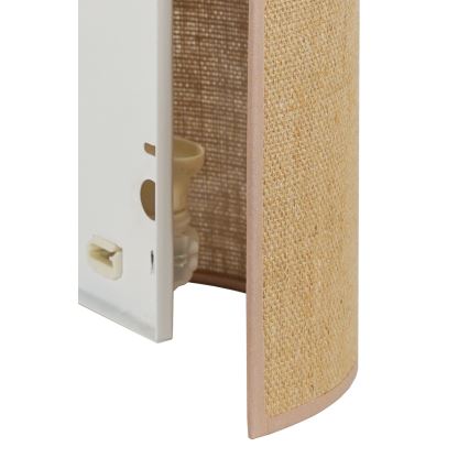 Duolla - Væglampe YUTE 1xE27/15W/230V diameter 20 cm brun