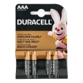 Duracell - 4 stk. Alkalisk batteri Basic LR03/AAA 1,5V 2400 mAh