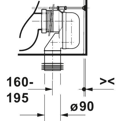 Duravit 20600900002 - WC-kombi D-CODE, keramik/højglans hvid
