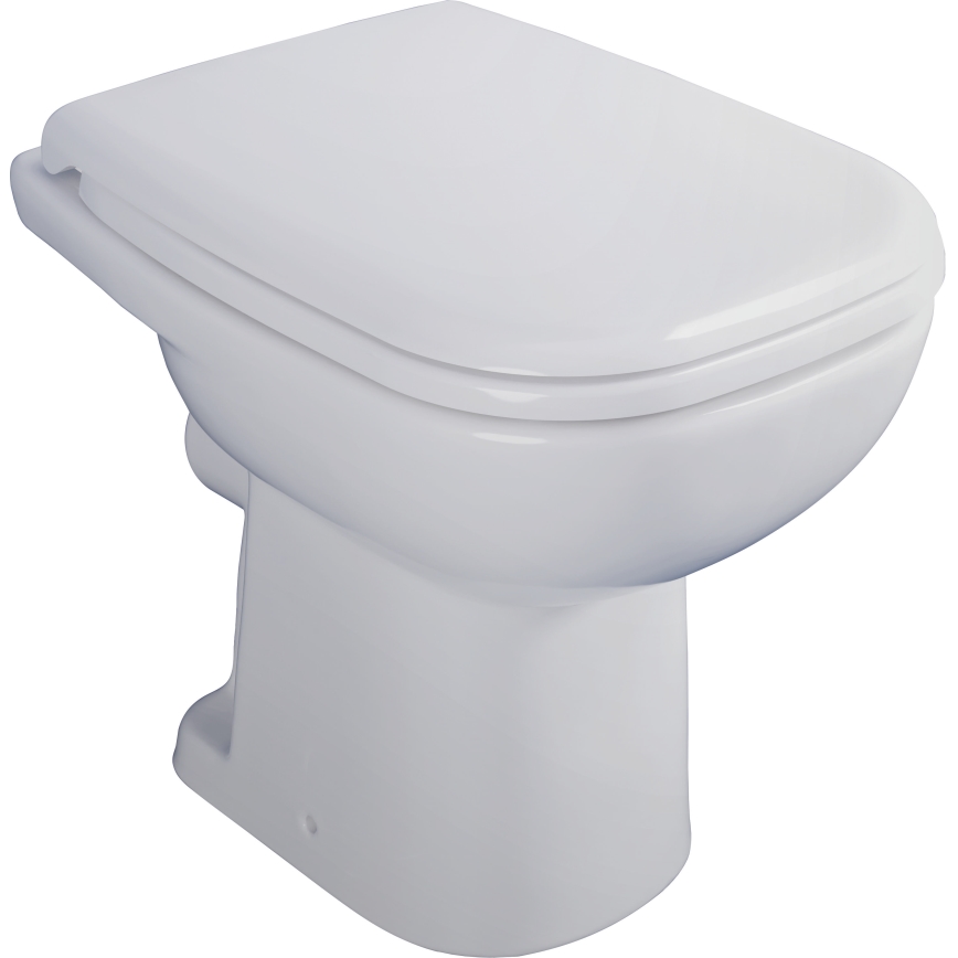 Duravit 21080900002 - Gulvstående toilet D-CODE keramik/blank hvid