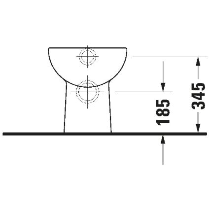 Duravit 21080900002 - Gulvstående toilet D-CODE keramik/blank hvid