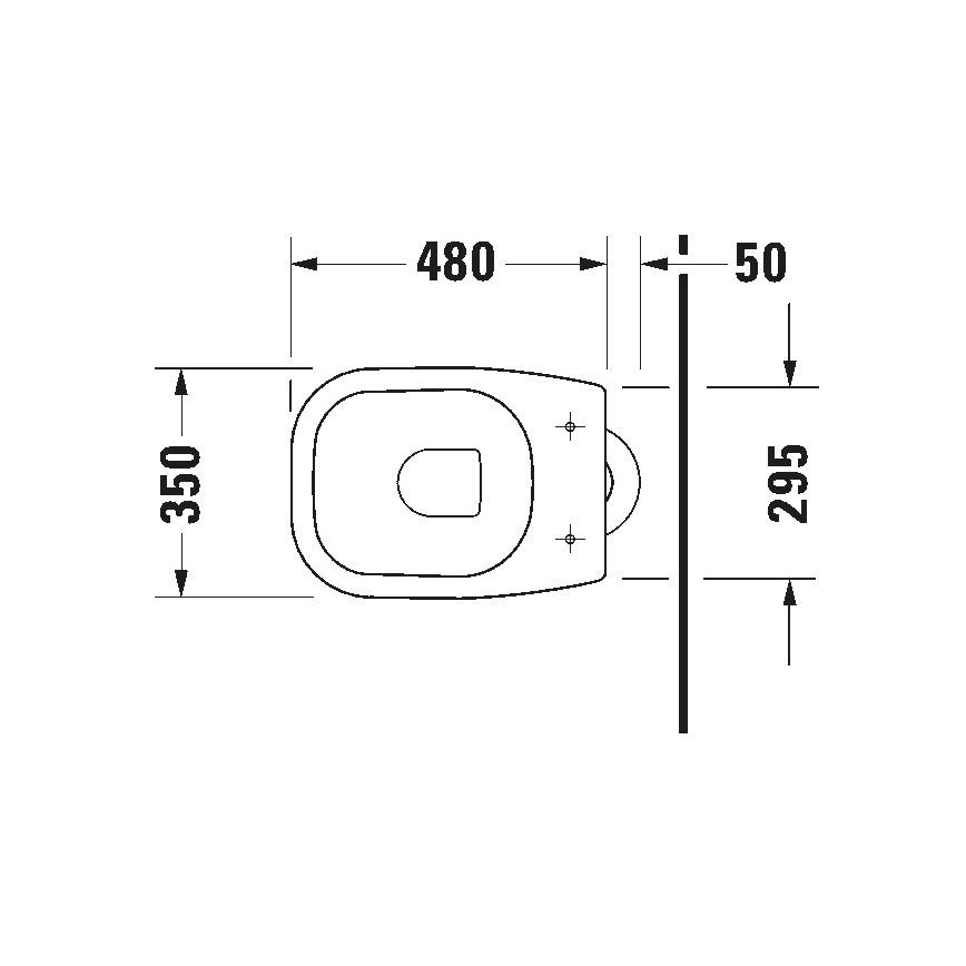 Duravit 21100100002 - Gulvstående toilet D-CODE keramik/højglans hvid