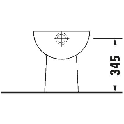 Duravit 21100100002 - Gulvstående toilet D-CODE keramik/højglans hvid