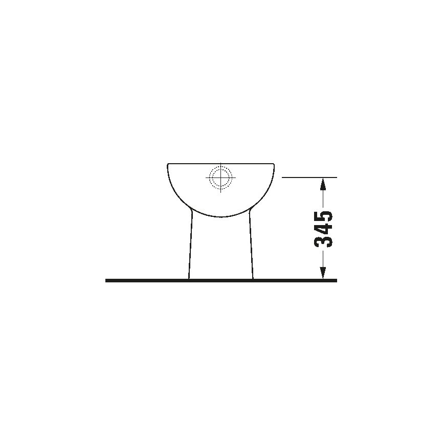 Duravit 21100100002 - Gulvstående toilet D-CODE keramik/højglans hvid
