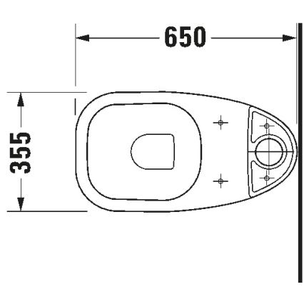 Duravit 21110100002 - Kompakttoilet D-CODE keramik/højglans hvid