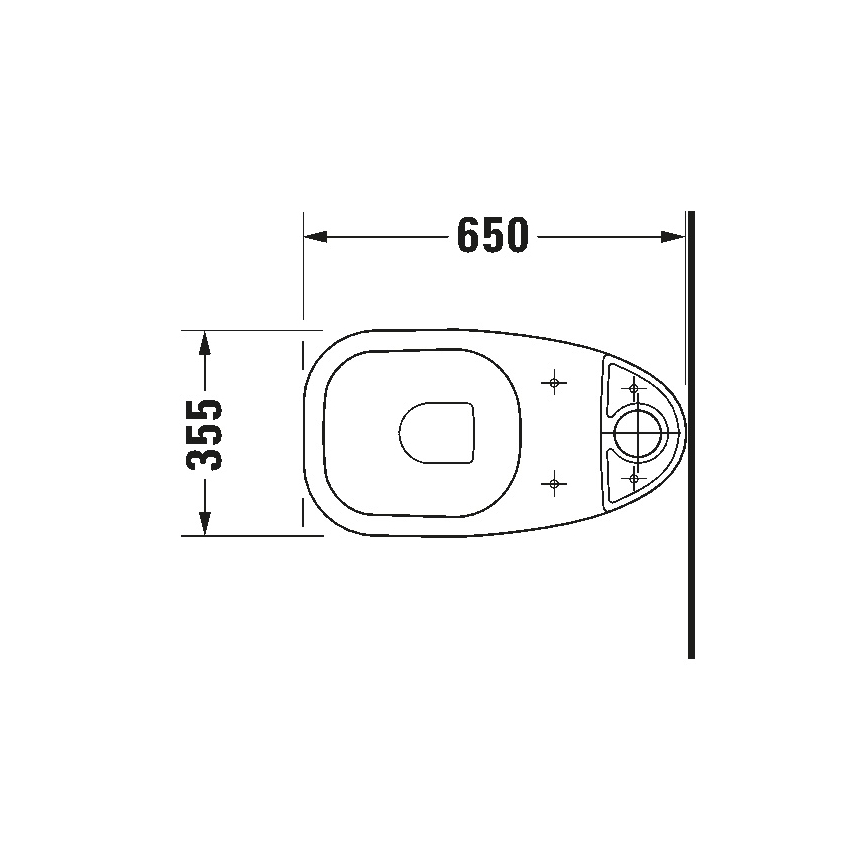 Duravit 21110900002 - D-CODE WC-kombination i keramik, blank hvid
