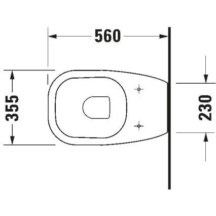 Duravit 21150900002 - Gulvstående toilet D-CODE keramik/højglans hvid