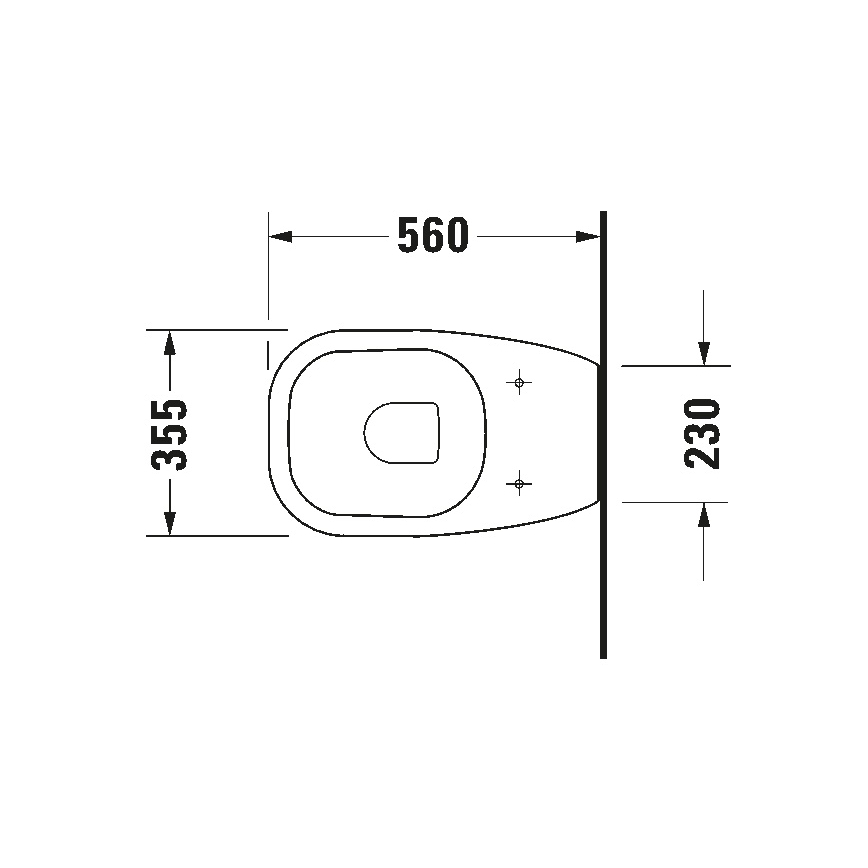 Duravit 21150900002 - Gulvstående toilet D-CODE keramik/højglans hvid