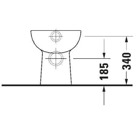 Duravit 21150900002 - Gulvstående toilet D-CODE keramik/højglans hvid