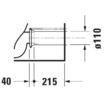 Duravit 21180900002 - WC-kombi D-CODE keramik/blank hvid