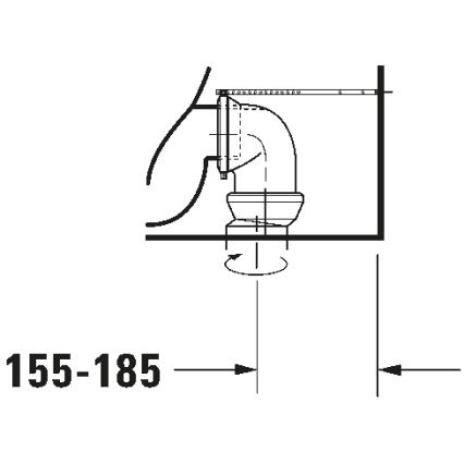Duravit 21180900002 - WC-kombi D-CODE keramik/blank hvid