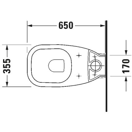 Duravit 21180900002 - WC-kombi D-CODE keramik/blank hvid