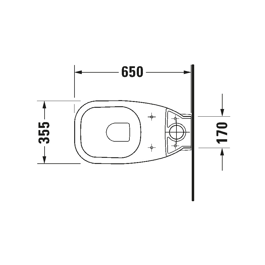 Duravit 21180900002 - WC-kombi D-CODE keramik/blank hvid