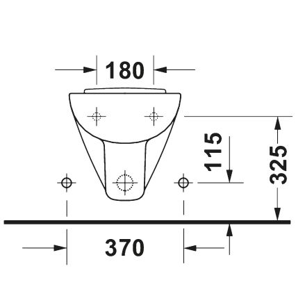 Duravit 22371500002 - Vægmonteret bidet D-CODE keramik/højglans hvid