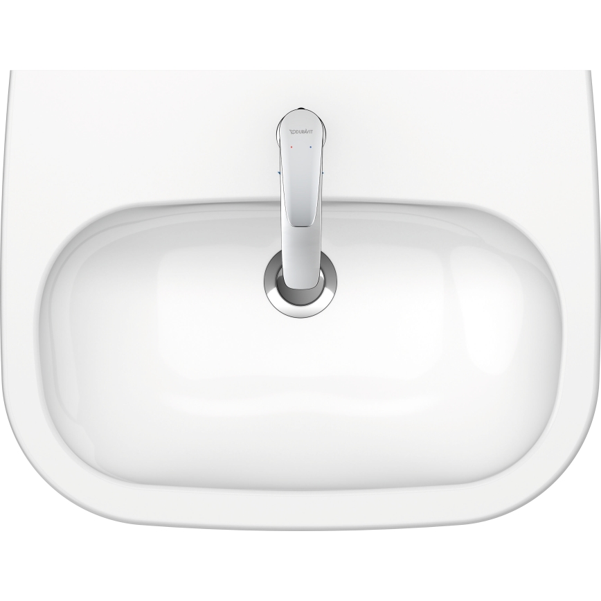 Duravit 23106000002 - Væghængt håndvask D-CODE 60x46 cm keramik/højglans hvid