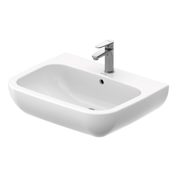 Duravit 23106500002 - Væghængt håndvask D-CODE 65x50 cm keramik/højglans hvid