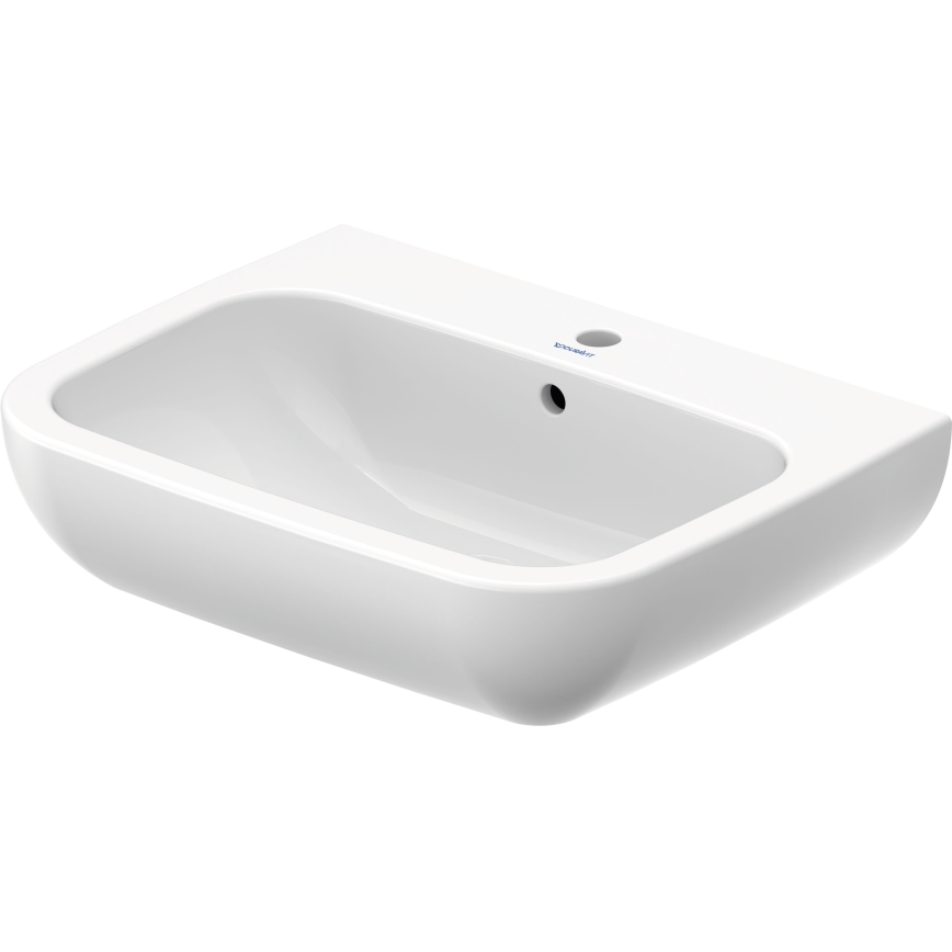 Duravit 23106500002 - Væghængt håndvask D-CODE 65x50 cm keramik/højglans hvid