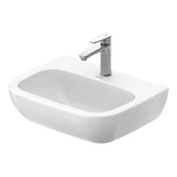 Duravit 23115500002 - Væghængt håndvask D-CODE 55 x 43 cm, keramik/højglans hvid