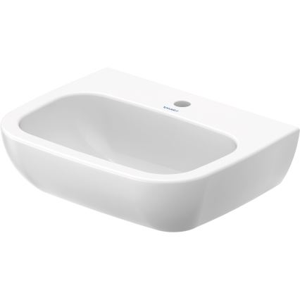 Duravit 23115500002 - Væghængt håndvask D-CODE 55 x 43 cm, keramik/højglans hvid